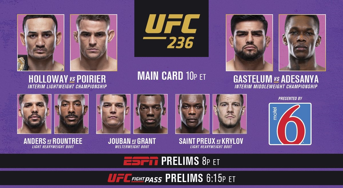 Ufc 236 clearance full fight free