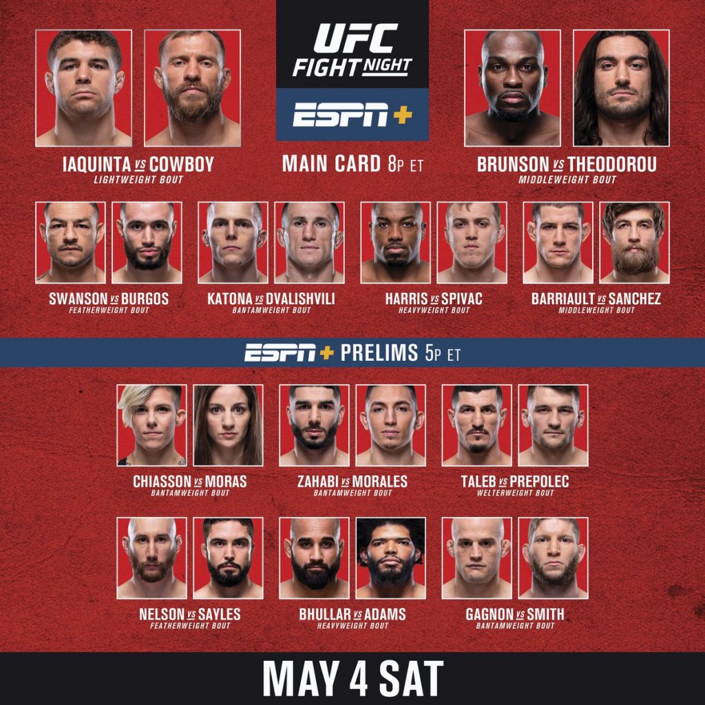 Mmaoddsbreaker Staff Picks Ufc On Espn 9 Mmaoddsbreaker