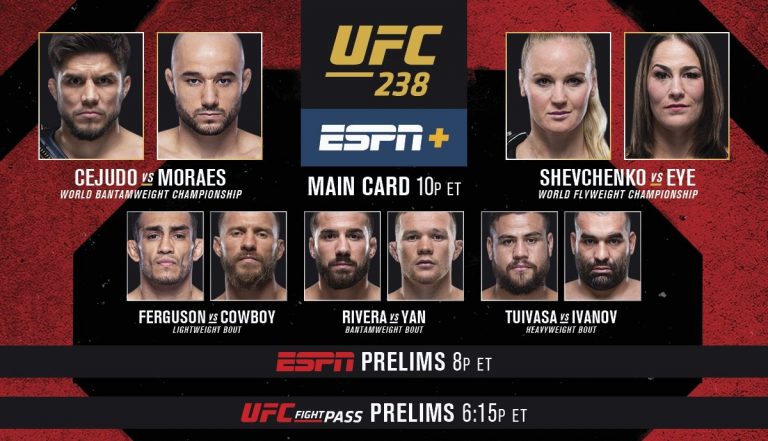 MMAOddsBreaker Staff Picks: UFC 238 - MMAOddsBreaker