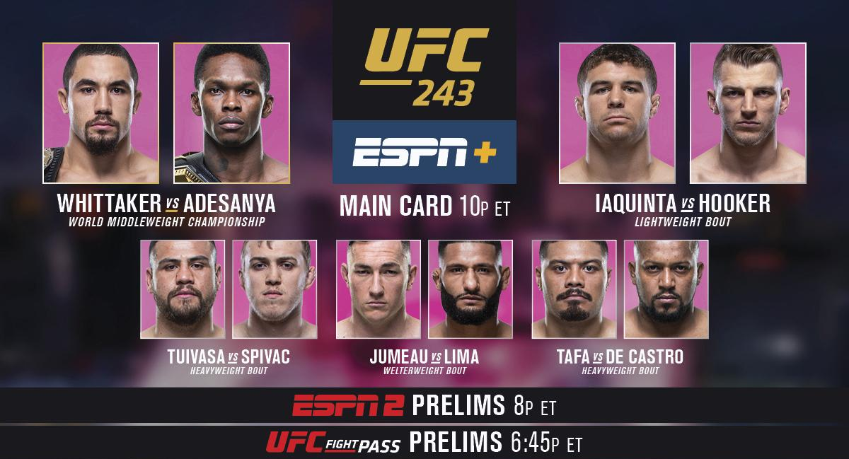 Watch ufc 243 hot sale online free