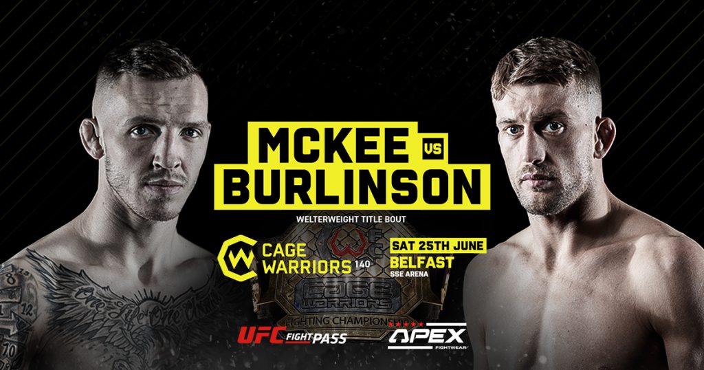 Opening Odds for Cage Warriors 140: McKee vs. Burlinson - MMAOddsBreaker